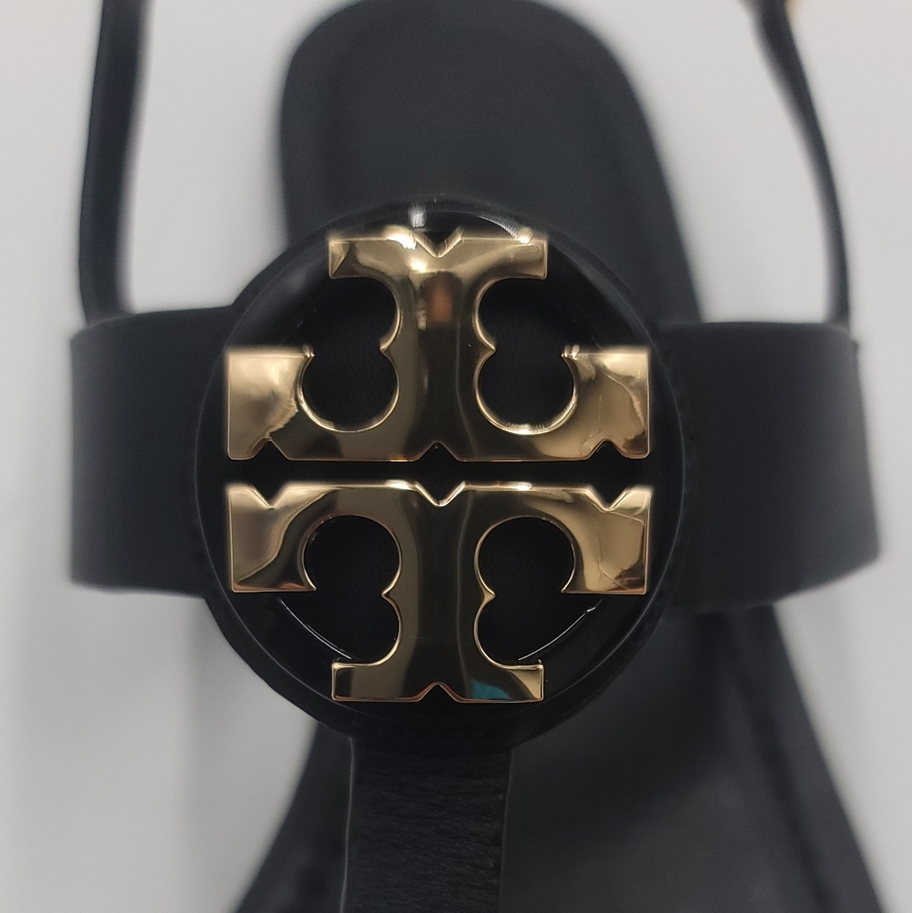 Tory Burch Claire Flat Thong (BLACK)Sandal - Picture 4 of 12